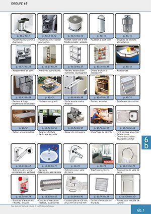 Groupe 6b: Accessoires de cuisine et de salles de bains