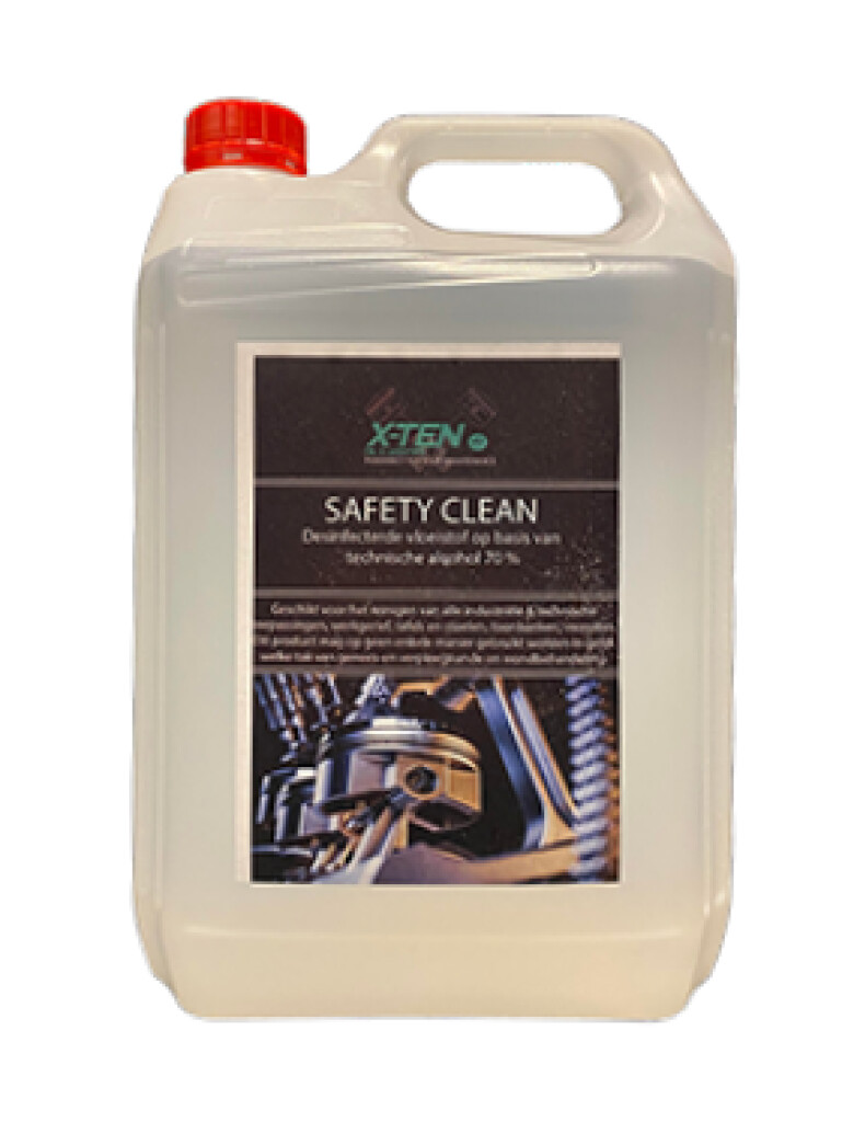 X-TEN SAFETY CLEAN 5L NAVULLINGDESINFECTERENDE SPRAY OP BASIS VAN 70% ALCOHOL