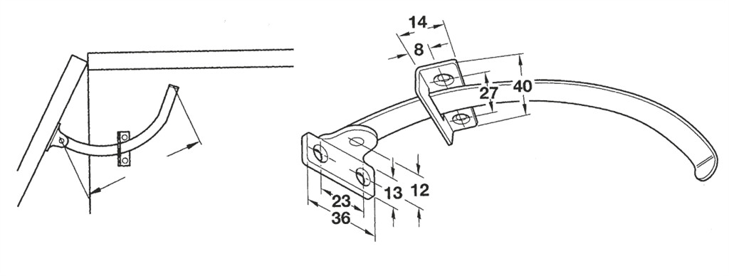 LIMITATEUR D'OUVERTURE DE PORTE GAUCHE 