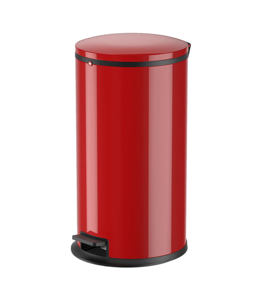 HAILO PURE L PEDAALEMMER 25L ROOD H600XD390MM