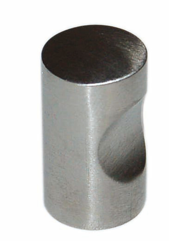 BOUTON CYLINDRIQUE INOX MAT DIA. 15MM H 26MM
