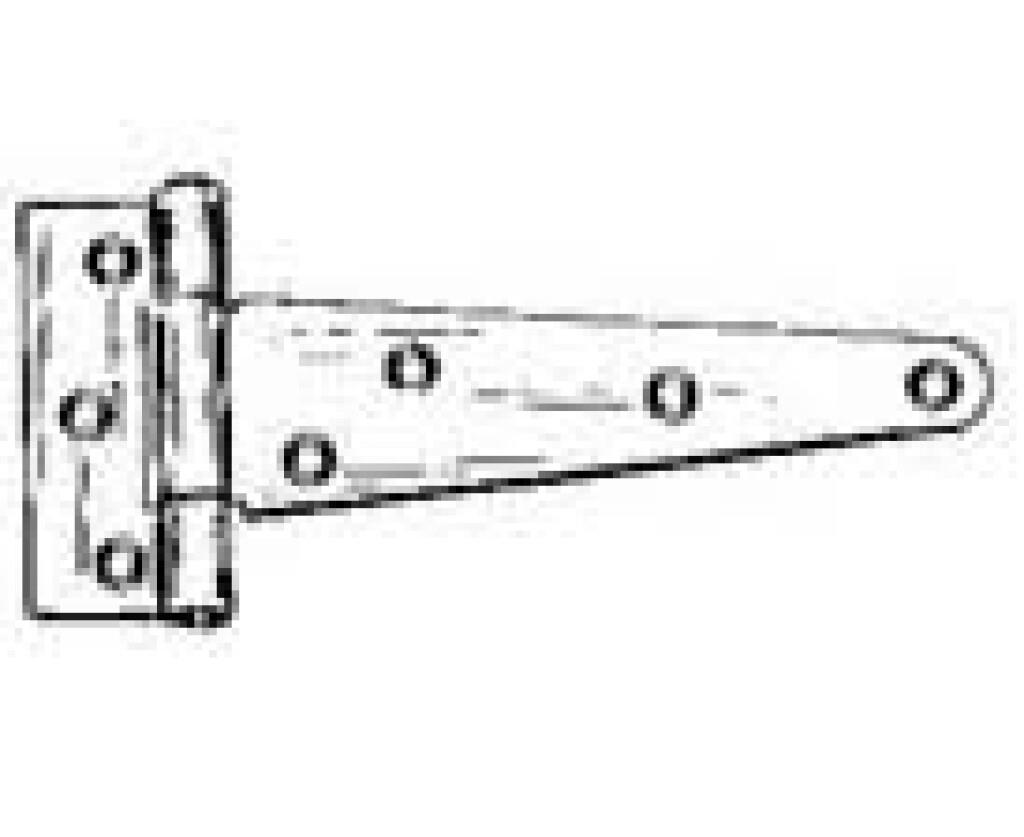 CHARNIERE T 8'' 110 X 255 ZINGUE 