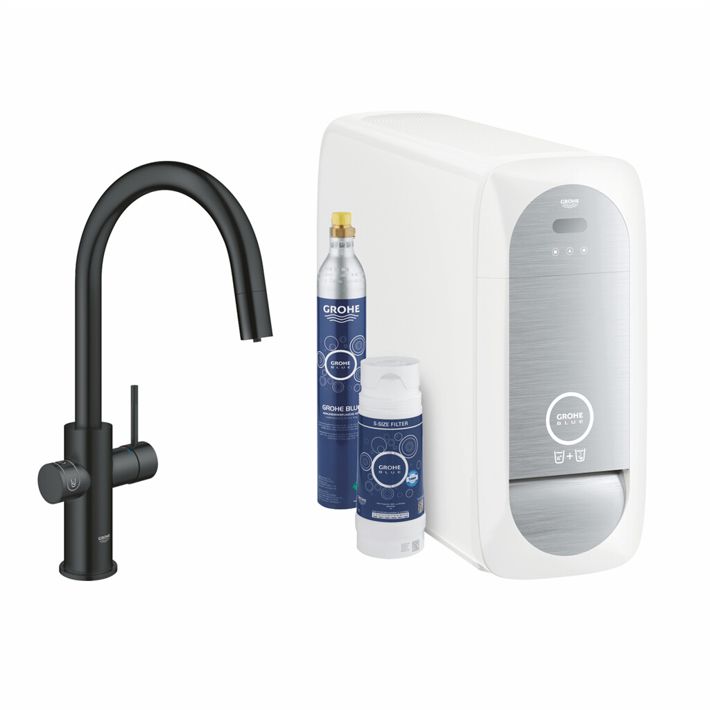 GROHE BLUE HOME C NOIR EXTRACTIBLE
