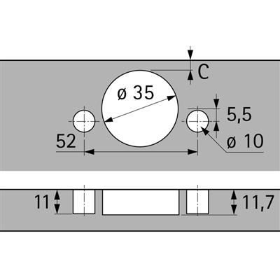 48053 CHARNIÈRE INTERMAT SOFT 9943-T43 0 