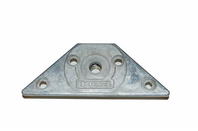 PLAQUE DE FIXATION TRIANG. PIED DE TABLE KEA M10 