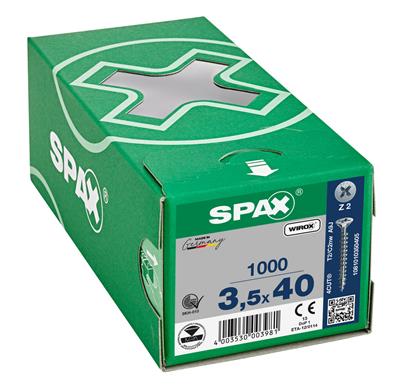 SPAX-S VIS 3.5X40 ZINGUE POZ TF 