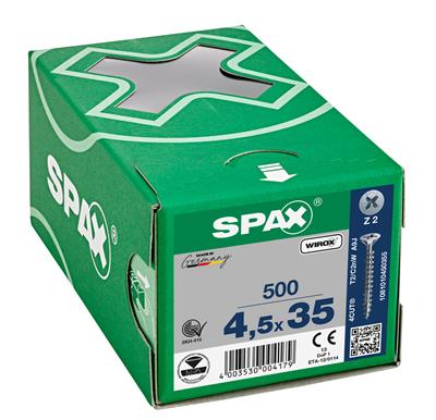 SPAX-S VIS 4.5X35 ZINGUE POZ TF 