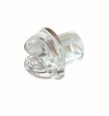 SUPPORT PLASTIQUE TRANSPARENT POUR VERRE 4MM 