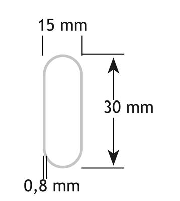 TUBE OVALE  30X15X.0.8 NOIR (3m) 