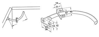 LIMITATEUR D'OUVERTURE DE PORTE GAUCHE 