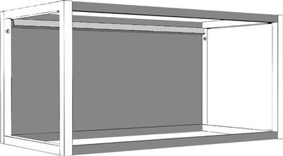 ONE RUGWANDSET MET VERLICHTING 300MM ZWART