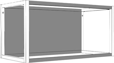 ONE RUGWANDSET 600MM ZWART