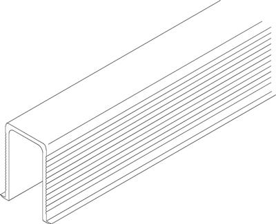 HAWA 14963 JUNIOR 160/250 GELEIDING 3000MMKUNSTSTOF ZWART