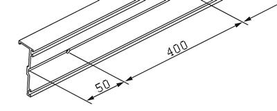 HAWA 57.3057 PORTA GF PROFIL DE FIXATION  6000MM