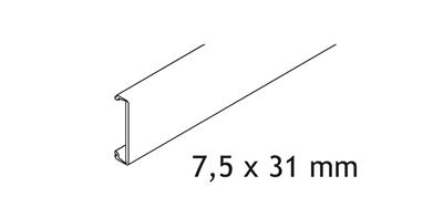 HAWA 57.3113 PORTA HMD PLINTHE ALU 2500MM