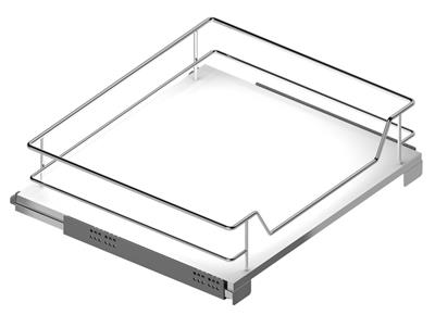 MC-LINE PANIER EXTENSIBLE 45CM BLANC+HETTICH QUADRO SS 30KG+ENTRETOISES