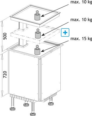 NINKA QANTO HOEKKAST 2 SCHABBEN + LED VERLICHTINGAANTRACIET / RVS-LOOK + 1 STOPCONTACT