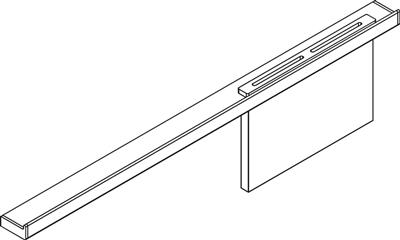 HORZON-T RELING-KIT 900MM GOUDKLEURINCL. BEVESTIGIINCL. BEVESTIGINGEN, 3 HAKEN EN MESSENHOUDER