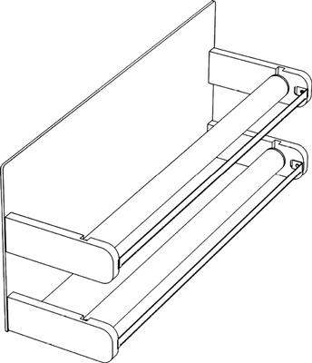 MIRO M ALUMINIUMFOLIE ROLHOUDER DONKERGRIJS