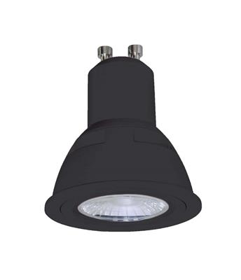 LED LAMP REFLEX LED 5 GU10 5W/230V 2700K ZWART38° 415LM DIMBAAR