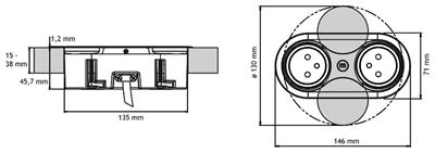 EIGHT WIT B-F 2 STOPCONTACTEN