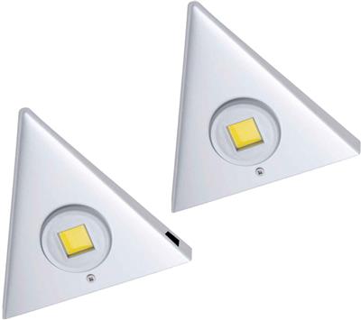 SET DELTA LED ALU SET 2 X 3W + INTERRUPTEUR 