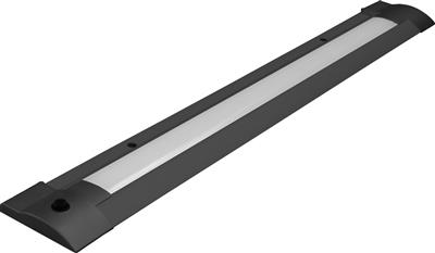 PROFIL LED 5 MM ALU NOIR 900 MM NOIR INTERRUPTEUR INTÉGRÉ À DROITE