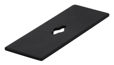 PLAQUE NOIR MAT POUR BOUTON 72 MM