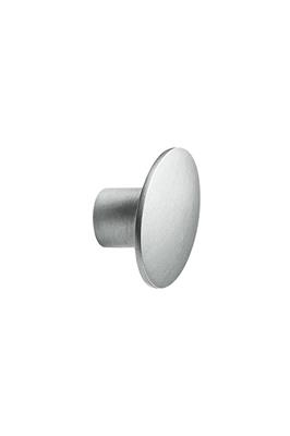 BOUTON DOME 49.8X35.9X25,6 ZAMAC LOOK INOX