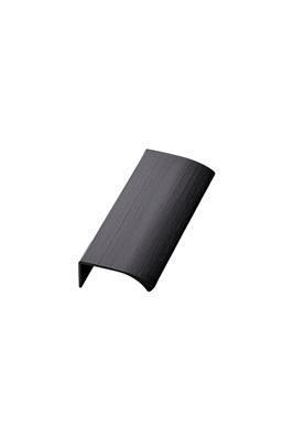 POIG EDGE STRAIGHT EA60 L100 ALU BROSSÉ NOIR MAT