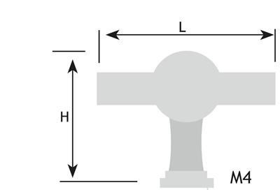 T-GREEP ZWART 47MM