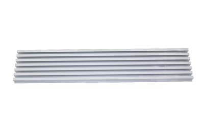 GRILLE AERATION FOUR ALU MAT 598 X 120,5 MM 