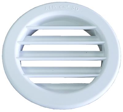 GRILLE D75 PLAST.BLANC 