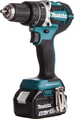 MAKITA KLOPBOOR- EN SCHROEFMACHINE 18V 5.0AH2 BATTERIJEN + OPLADER