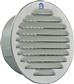 GRILLE A PALES RONDE 435R D.115MM ALU RAL 9006