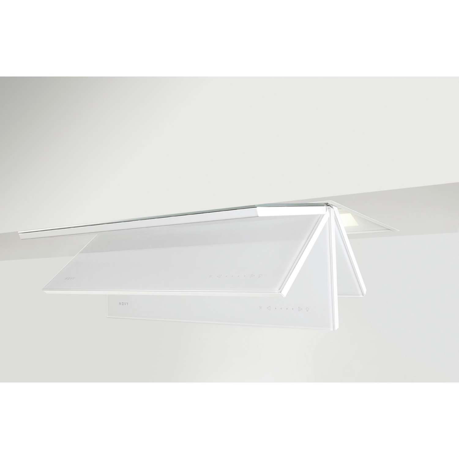 Novy Fusion 60 cm blanc hotte téléscopique 