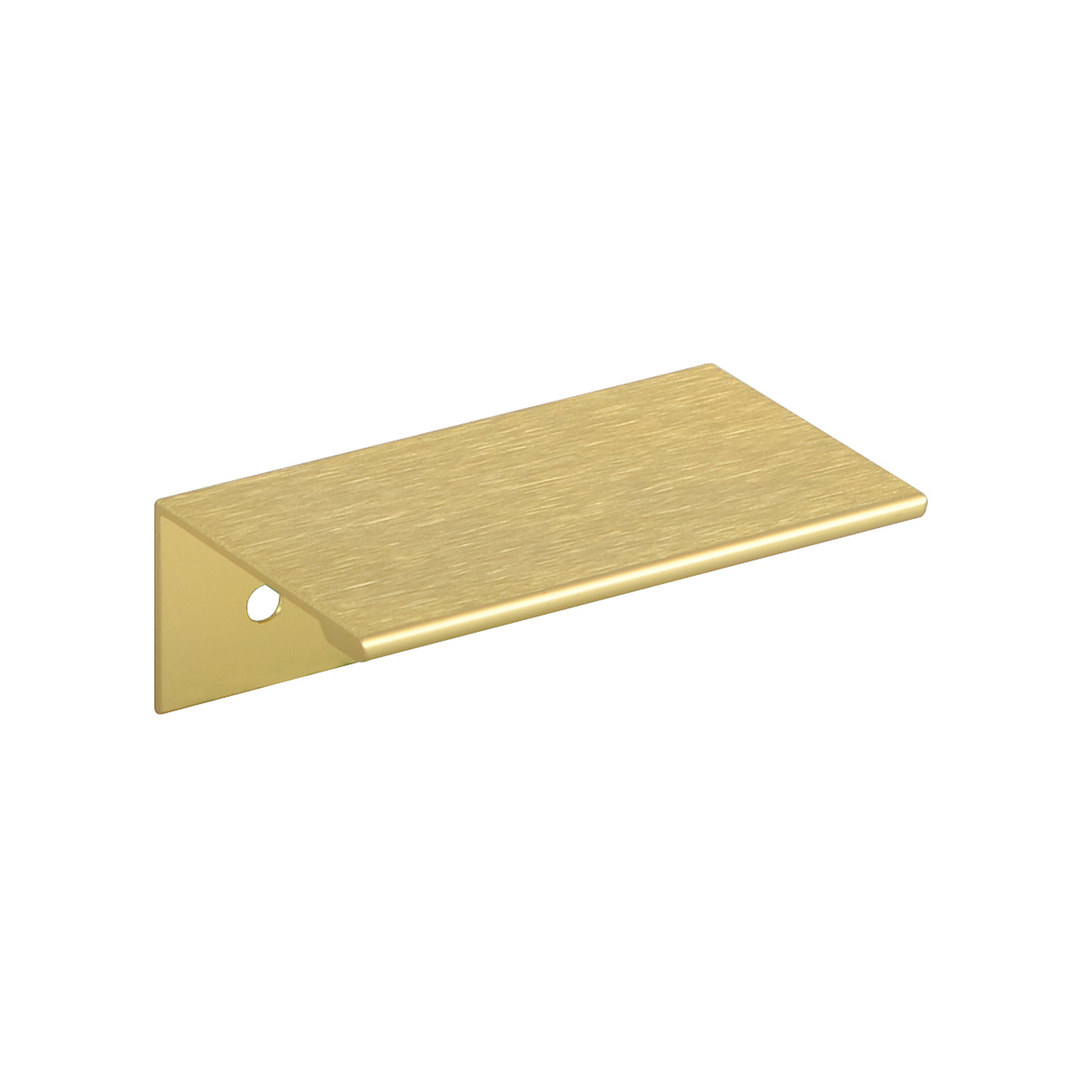 Poignée d'angle EA44 L70 alu laiton mat 