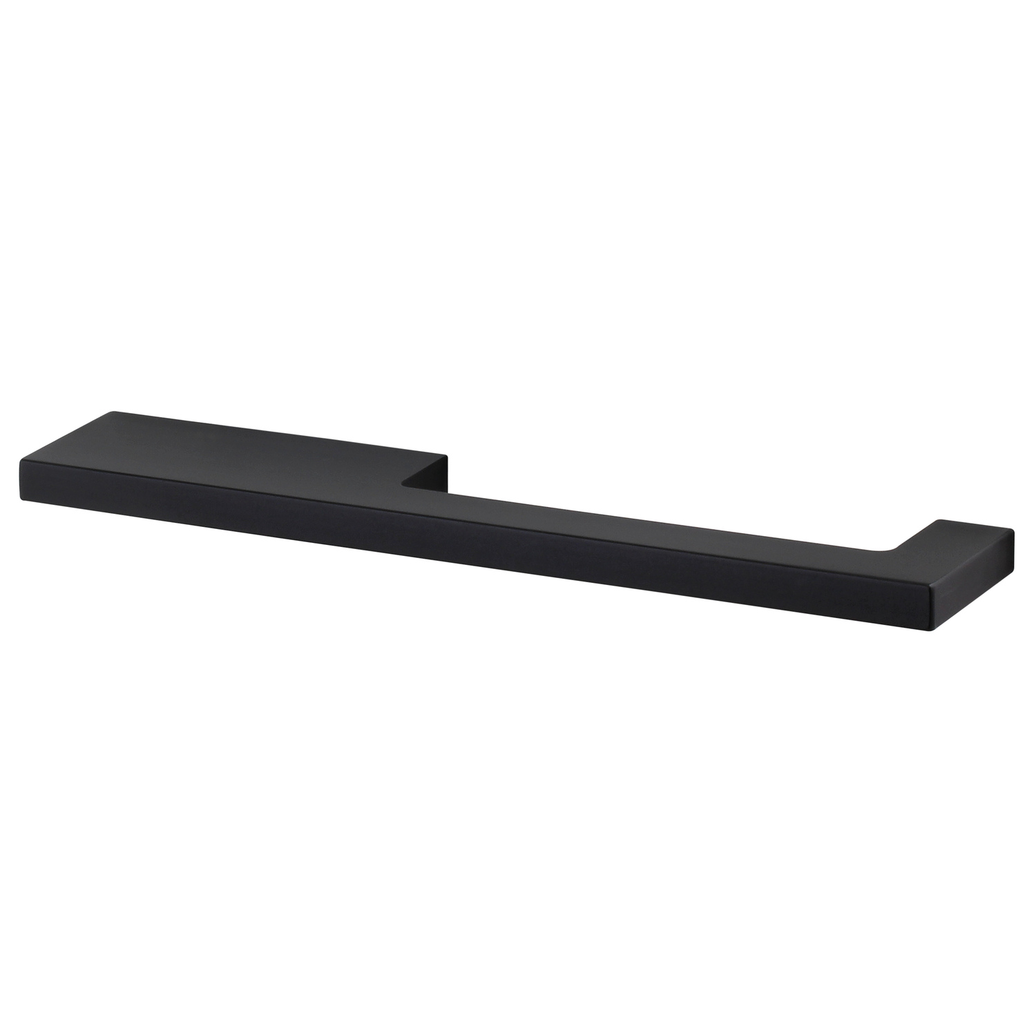 Greep drimo 160mm aluminium / zwart asymmetrisch