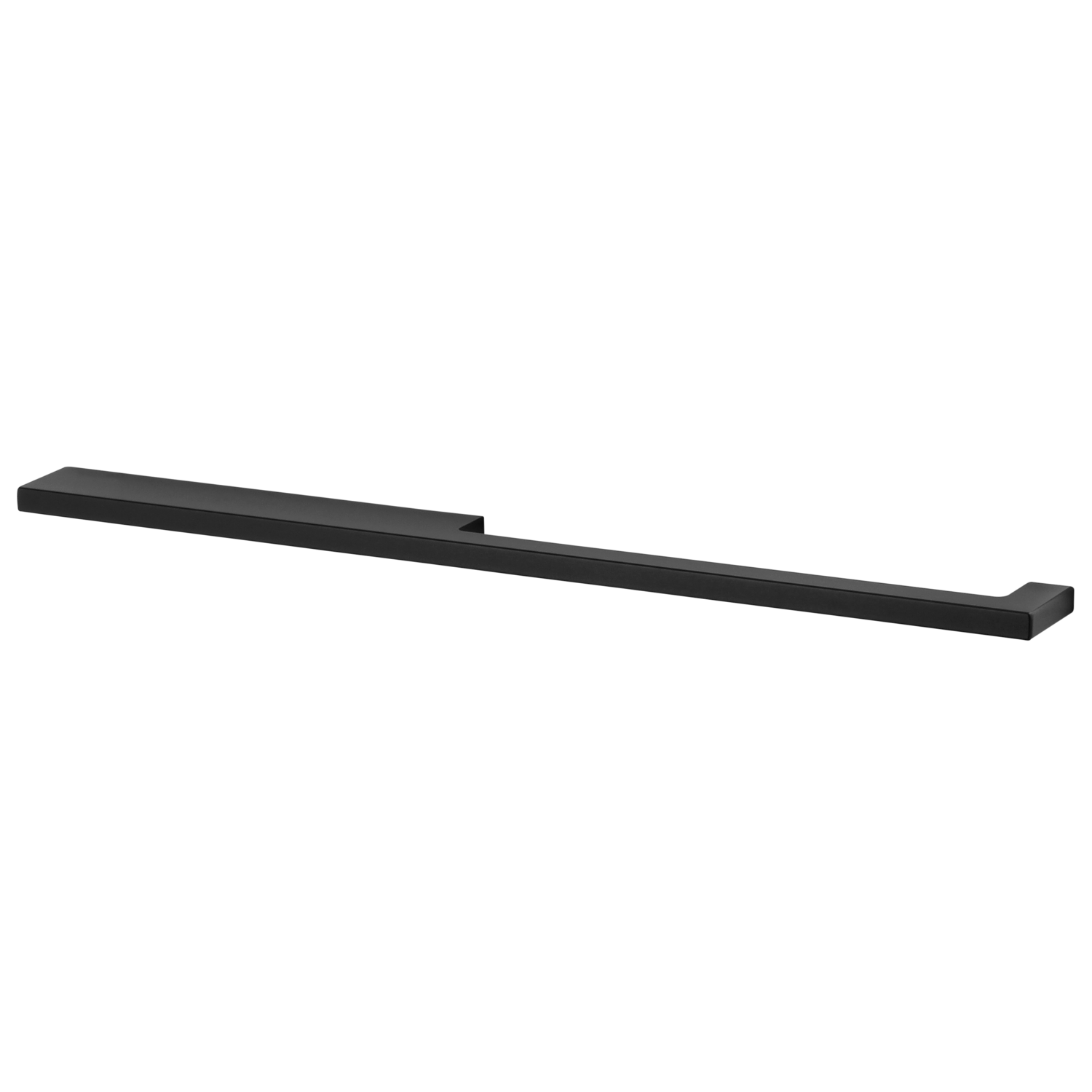 Poignee drimo 320mm aluminium / noir asymmetrique 