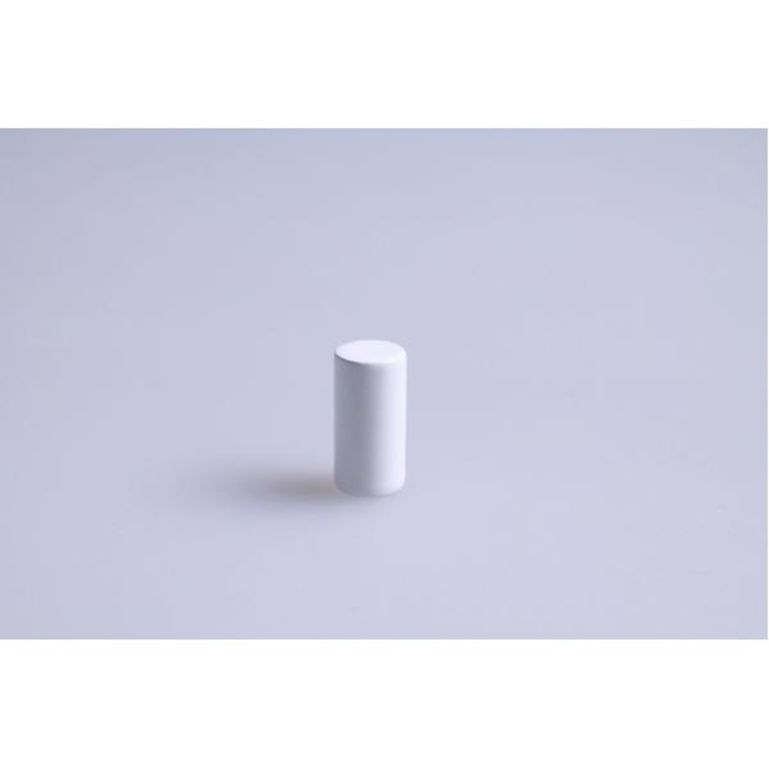 Bouton cylindre piccolo laiton  blanc mat 10x20mm 
