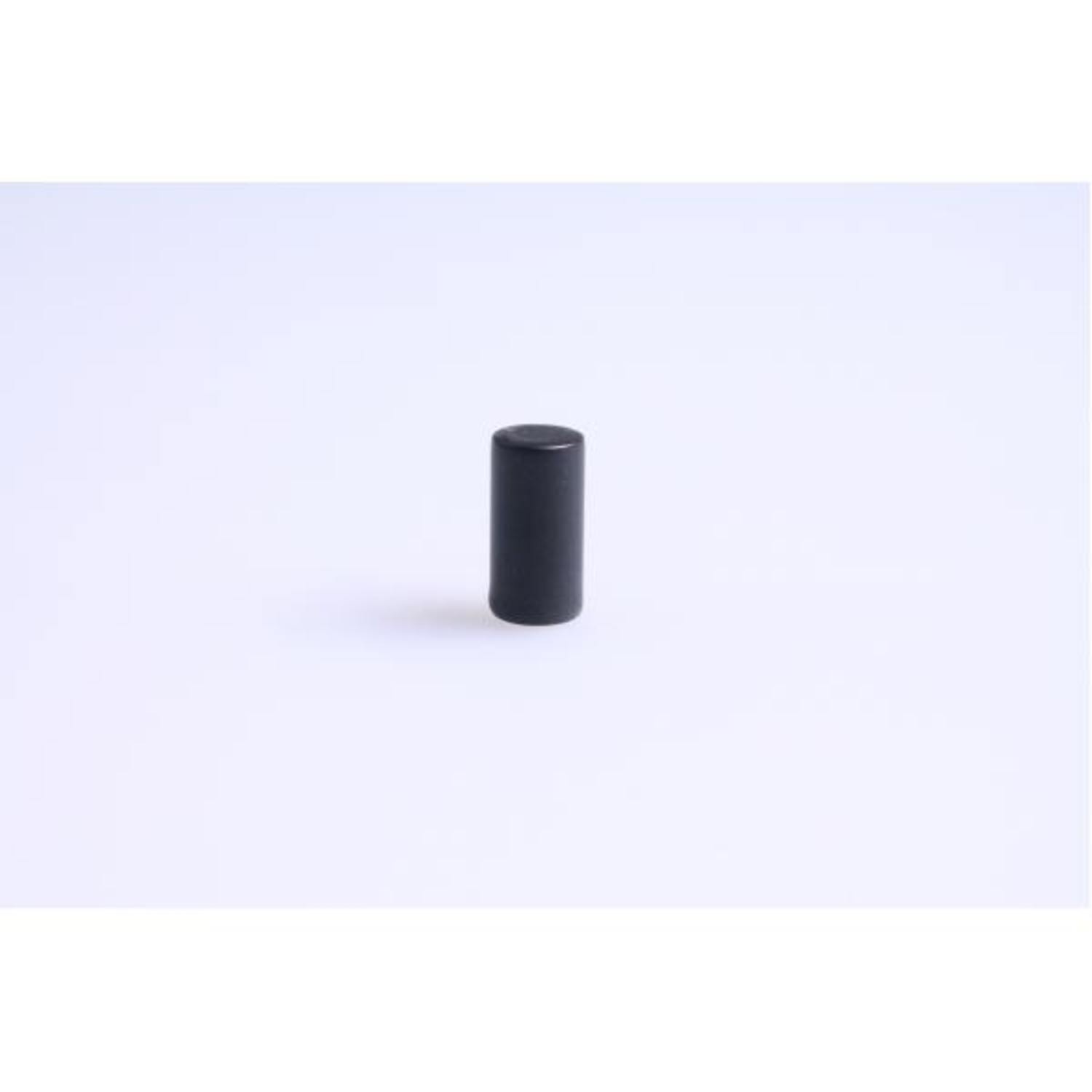 Bouton cylindre piccolo laiton /noir mat 10x20mm 