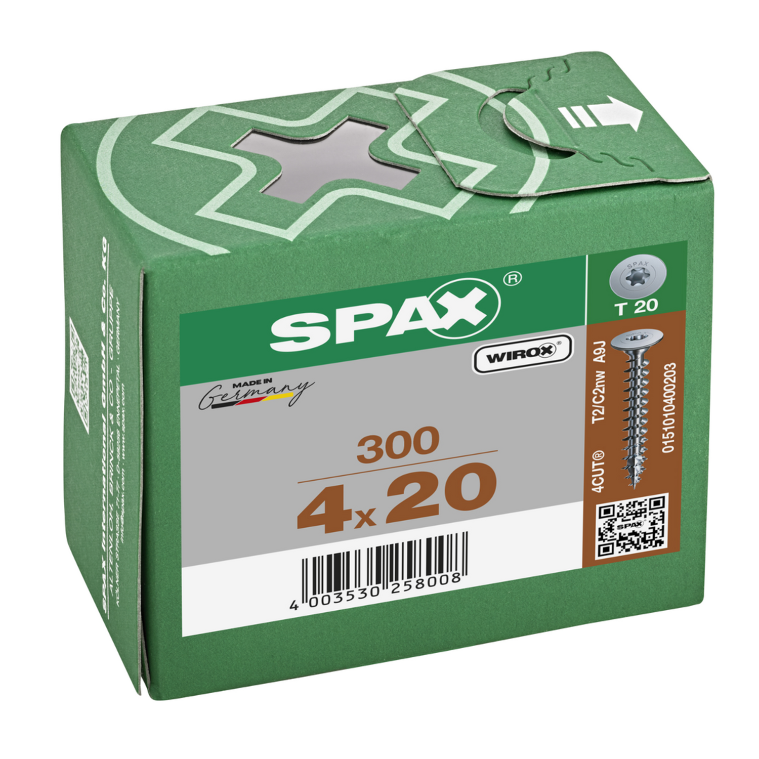 Vis paroi arrière Spax T-STAR Plus 4 x 20