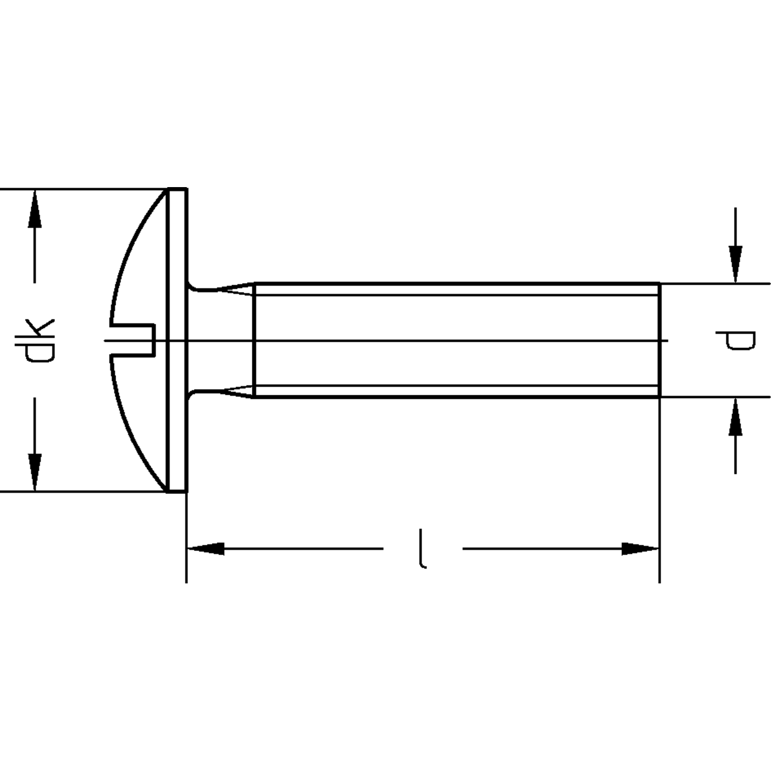 Schroef voor kastbaarhouder M6x35mm