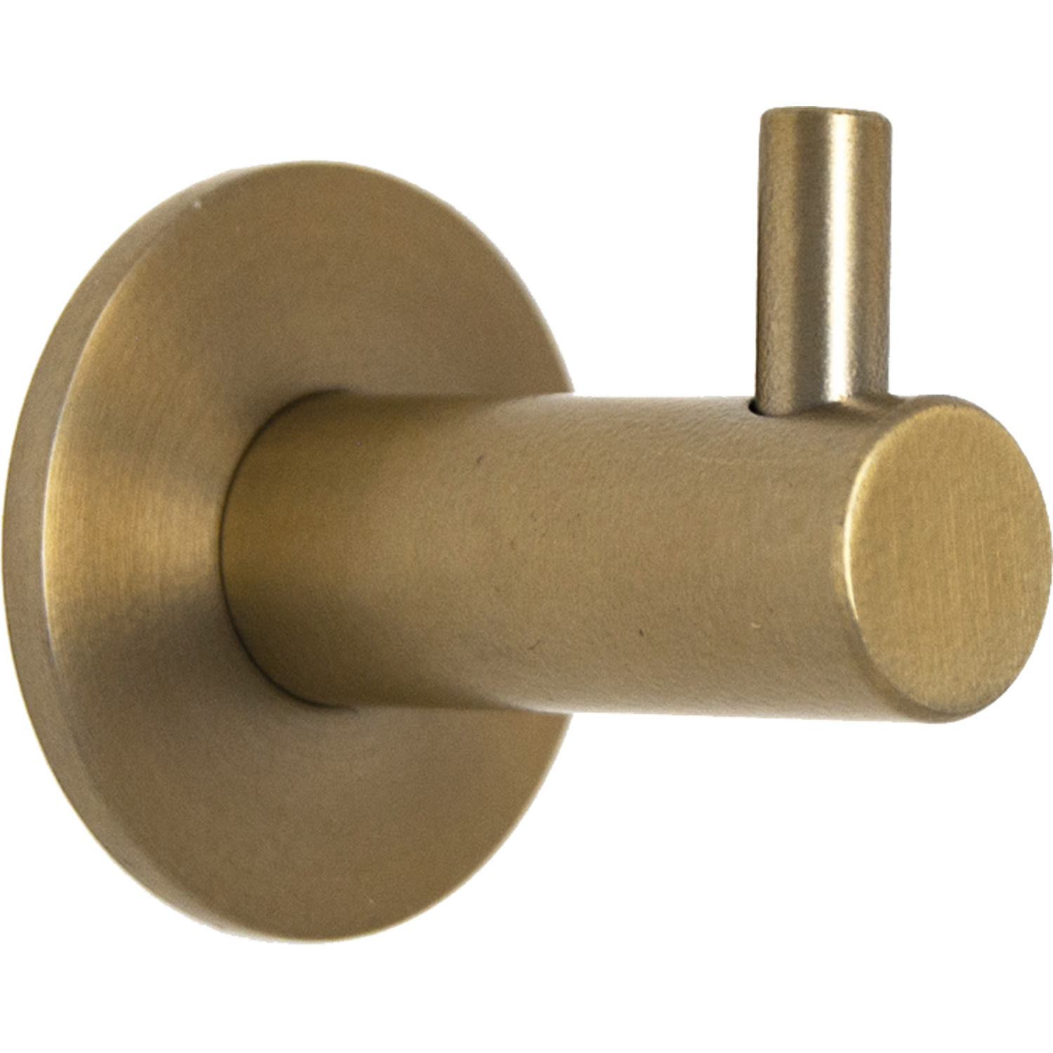 Porte-manteau rond or mat 