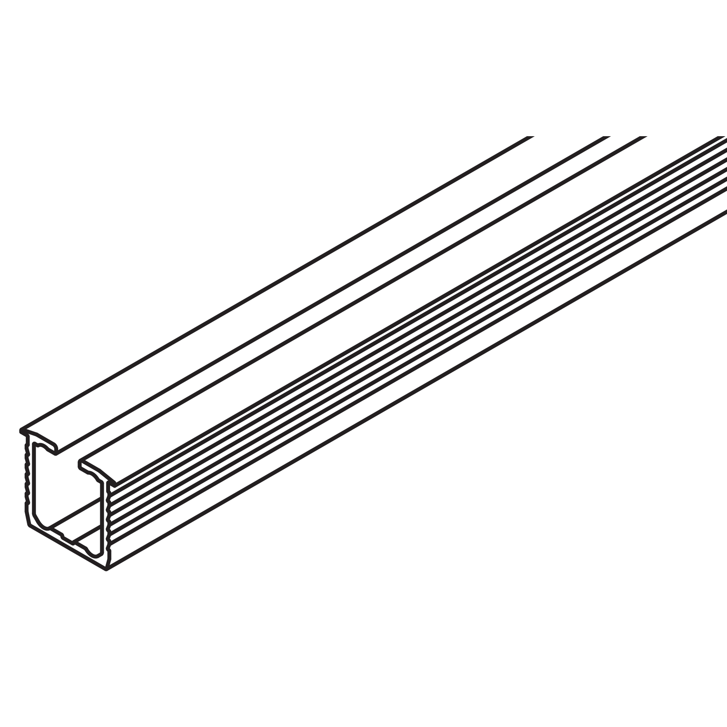 Hawa Regal looprail 18x16mm, 3500mm