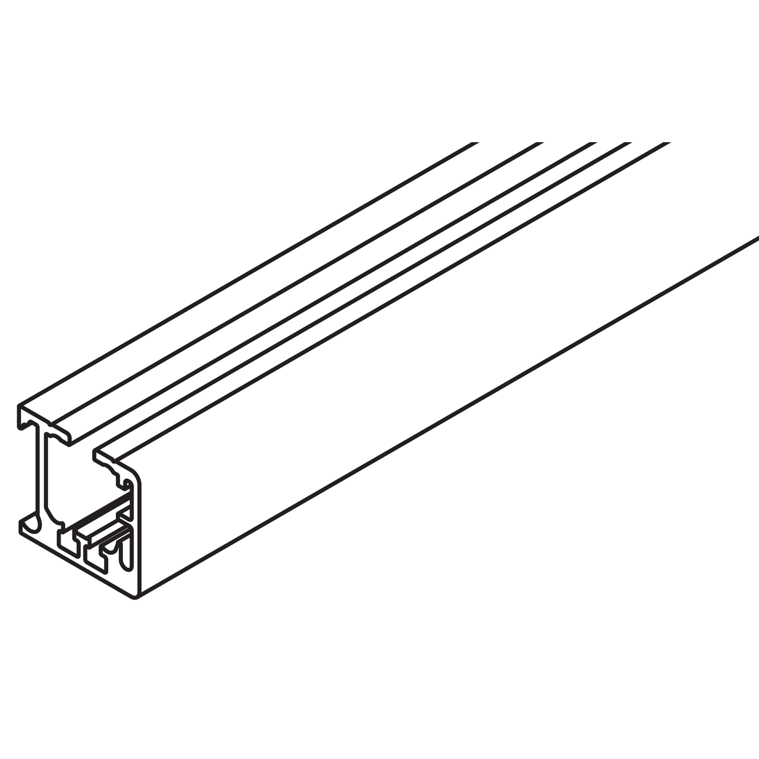 Hawa Regal looprail 22x20mm, 3500mm