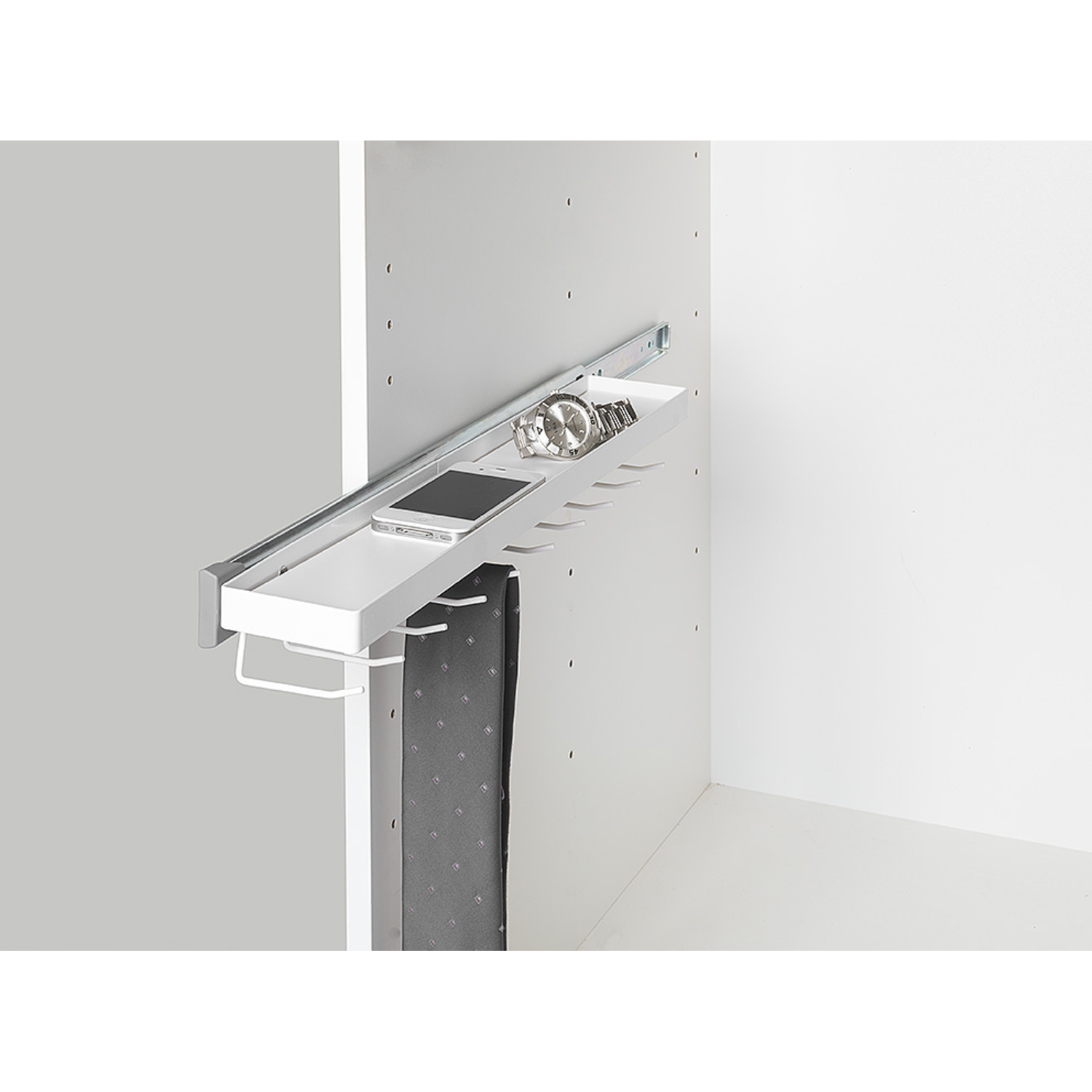 Exclusiv porte-cravates extensible blanc  