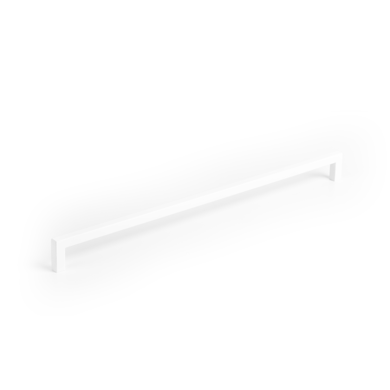 Poignée U BA320 L328.5 zamac mat blanc