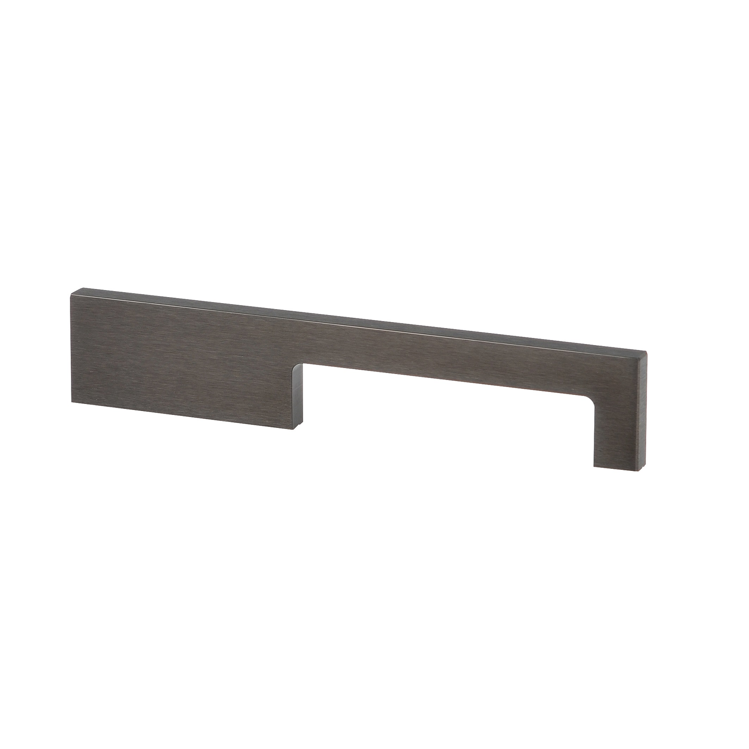 Poignée drimo 160mm alu bronze foncé brossé asymm 
