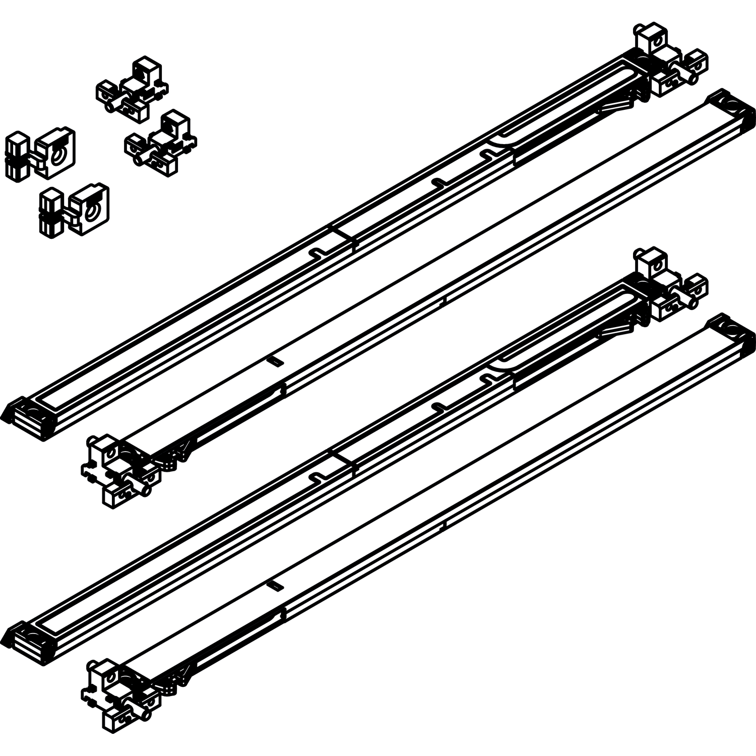 Hawa Combino 50 amortisseur 30-50kg 4 pièces 